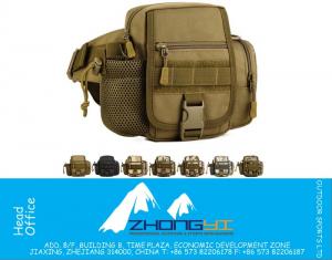 Tactical Molle Waist Bags Homens impermeáveis ​​Outdoor Sport Casual Waist Pack Nylon Work Waist Bag Exército Militar Sacos pequenos