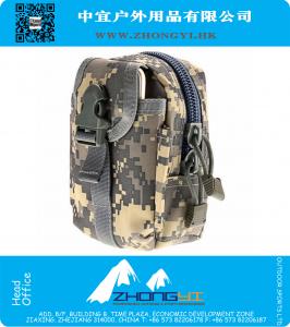 Tactical Molle Waist Pack Utility Cinturón militar Cintura Bag Travel Army Phone Pouch para practicar senderismo Deportes al aire libre