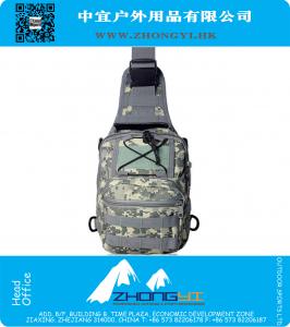 Tactical Outdoor Camouflage Chest Pack Sport Single Shoulder Man Crossbody Equipamentos de engrenagem excedente do exército