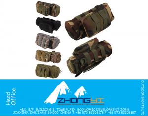 Tactical Travel Molle Military Zipper Water Bottle Hydration Pouch Bag Outdoor Hiking Backpack