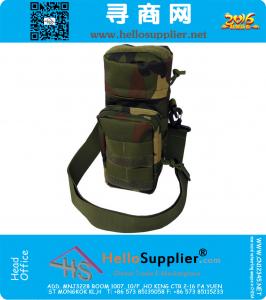 Tactical Travel Molle Cremallera militar Botella de agua Bolsa de hidratación Bolsas de camping al aire libre Senderismo Bolsos de la cintura