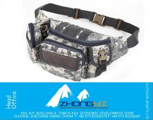 Sacs de taille tactique multi fonction extérieure montage ceinture en cours d'exécution Molle équipement militaire Fanny Pack pour hommes, unisexe taille sac