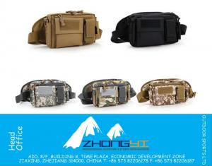 Tactical Waist Pack Sacos Bolsa de cintura, Equipamentos militares ao ar livre Bag Camping Caminhadas de cintura Peças de telefone celular Nylon Material