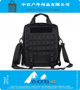 Tactical negro portátil de viaje al aire libre cordura cross body shoulder mochila molle woodland sustainment bag army durable bag