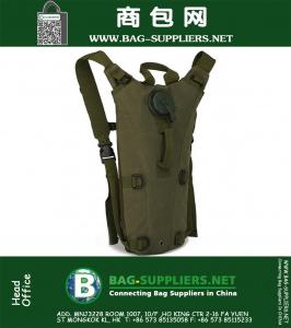 Tácticas Hombres Camping Táctico Militar Bolsa de Gimnasio Lienzo Campus de Viaje Mochila Deportiva Camello con Agua Vejiga Mochila