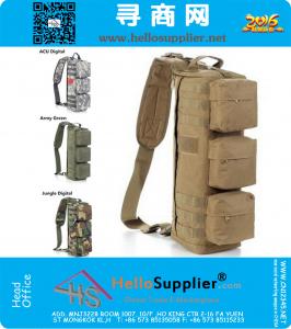 Trasformatore militare tattico dell'esercito d'assalto selvaggio sport all'aria aperta borsa grande spalla bici Messenger Sling Range Bag