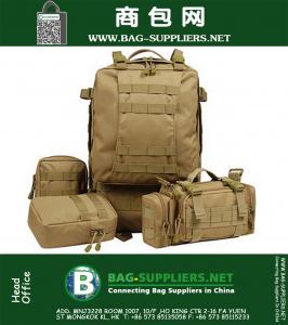 Unisex Outdoor Military 3P Tactical Backpack Camping Hiking Bag Trekking Sport Rucksacks