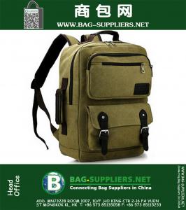 Unisex Outdoor Military Rucksack Mann Reisetaschen Canvas Rucksäcke Tasche Sport Reise Rucksäcke