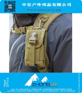 Tela táctica universal MOLLE Army Camo Bag para Multi modelo de teléfono Hook Loop Belt Pouch Holster funda de la cubierta