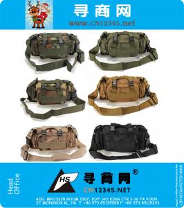 Utilitário Tactical Waist Pack Pouch Militar Camping Caminhada ao ar livre Sport ajustável nylon impermeável saco
