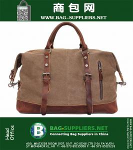 Vintage Large Capacity Men Canvas Travel Bags Casual Military Duffle Luggage Sport Bags