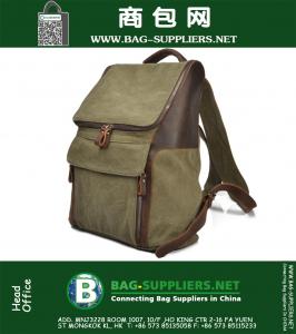 Vintage Men's Travel Bags Mochila Europa Military Backpack Exército Verde Double Shoulder bags For Men Canvas Women Backpacks