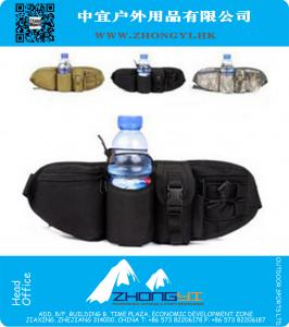 Waterfles multi pouches nylon ergonomie ontwerp heuptas, goedkope riem bagfanny pack