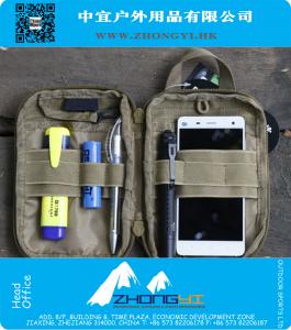 Su geçirmez MOLLE Taktik Bel Paketleri Taşınabilir Seyahat Cep Organizatör Askeri Telefon Kılıfı Aksesuar Çantası