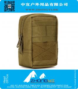 Waterproof Nylon Military Tactical Pouch, US Army MOLLE Belt Waist Pouch for Cell Phone Radio Tools Outdoor Camping Sport Travel