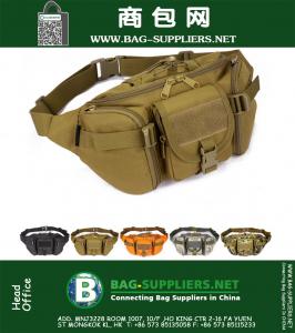 Impermeable Táctico hombres Cintura bolsas Hip Paquete pochete deporte al aire libre casual Fanny Pack Senderismo viaje gran ejército paquete de cintura