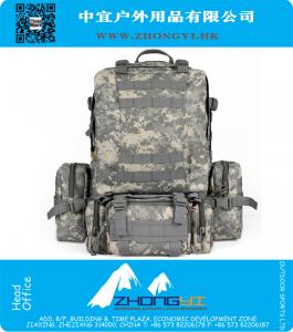 Comercio al por mayor Nueva 50L Molle Tactical Assault mochilas militares al aire libre mochila de camping bolsa grande 9 colores