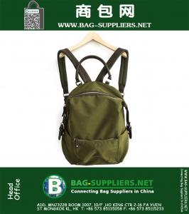 Women Nylon Backpack Army Green Black Waterproof Travel Bags High Quality Big Capacity rucksack